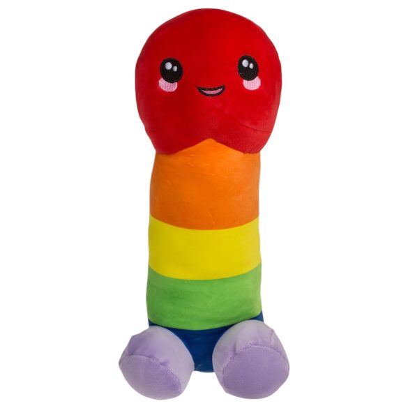 Pluche penis knuffel - 30 cm - regenboog