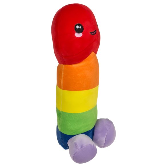 Pluche penis knuffel - 30 cm - regenboog