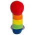 Pluche penis knuffel - 30 cm - regenboog