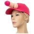 Roze baseballpet met penisontwerp