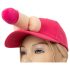 Roze baseballpet met penisontwerp