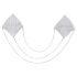 Cottelli - zilveren tepelstickers met ketting