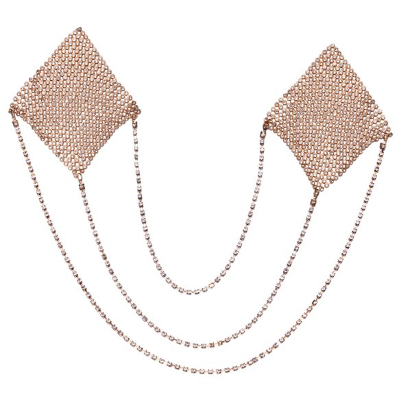 Cottelli - tepelstickers met ketting - goud