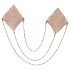 Cottelli - gouden tepelversiering met ketting