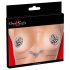 Cottelli - gespijkerde tepelstickers (zwart)