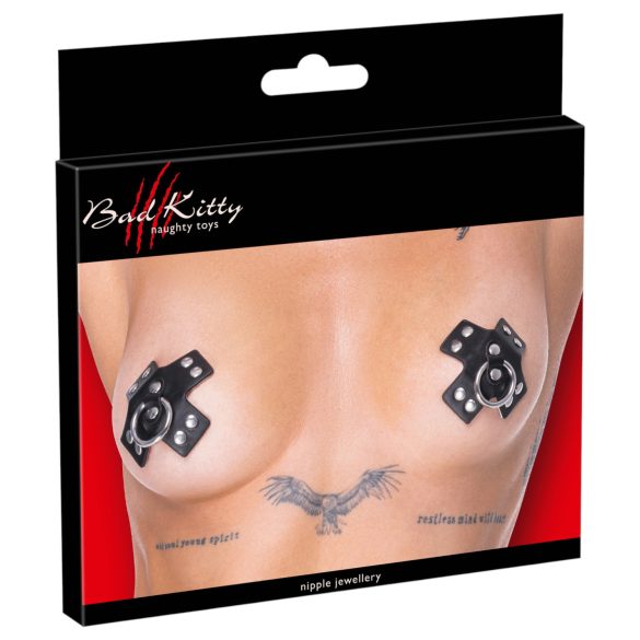 Cottelli - piercingsieraden voor tepels (zwart)