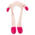 Grappige muts met bewegende oren - roze