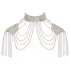 Bad Kitty - schouderversiering met kettingen (zilver)