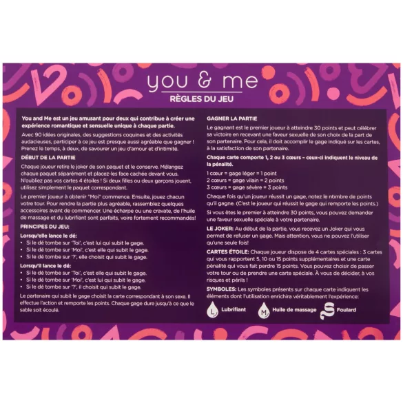 you & me - erotisch koppelspel (Frans)