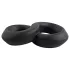 Pulselock Taur - dubbele penis- en ballenring (zwart) - 20 mm