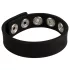 Pulselock Forge - verstelbare siliconen penisring met drukknoopsluiting (zwart) - 228 mm