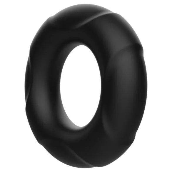 Pulselock Cirkl - siliconen penisring (zwart) - 18 mm
