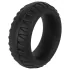 Pulselock Forge - siliconen penisring met bandenprofiel (zwart) - 35 mm