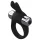 Pulselock Vantr - vibrerende penisring met konijntje (zwart) - 30 mm