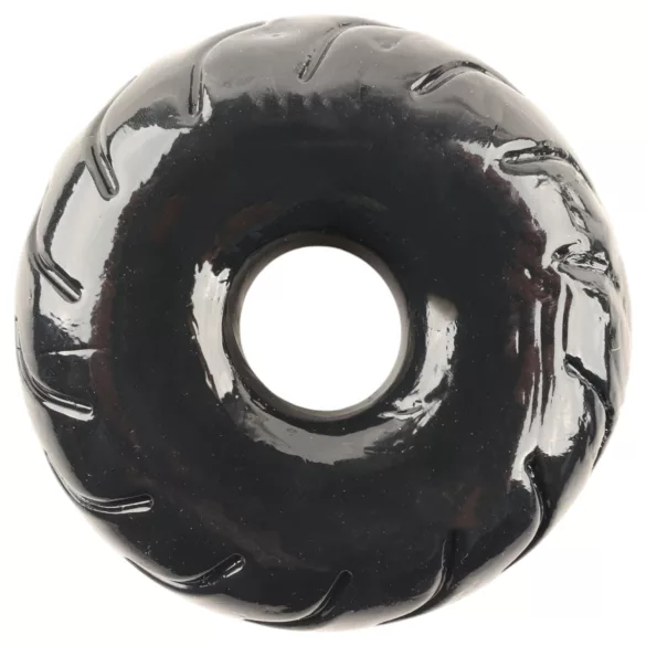 Pulselock Forge - TPE-penisring met zwart wielmotief (19 mm)