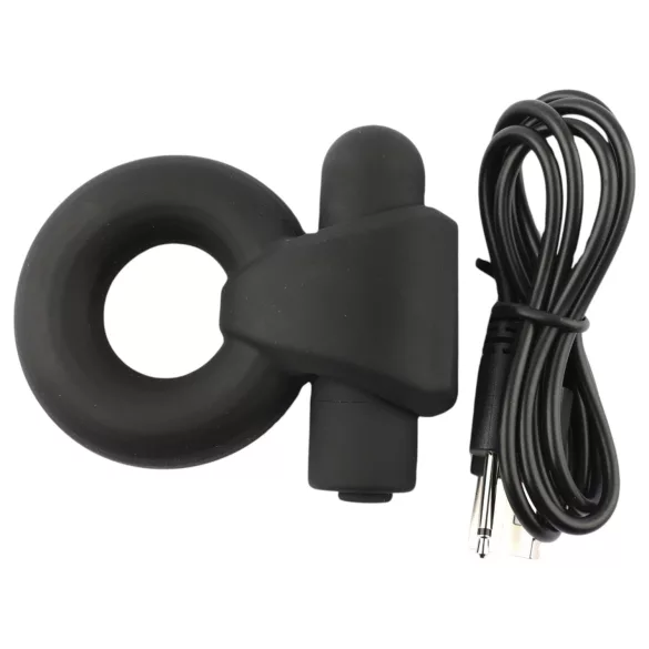 Pulselock Vantr - oplaadbare vibrerende penisring (zwart) - 25 mm