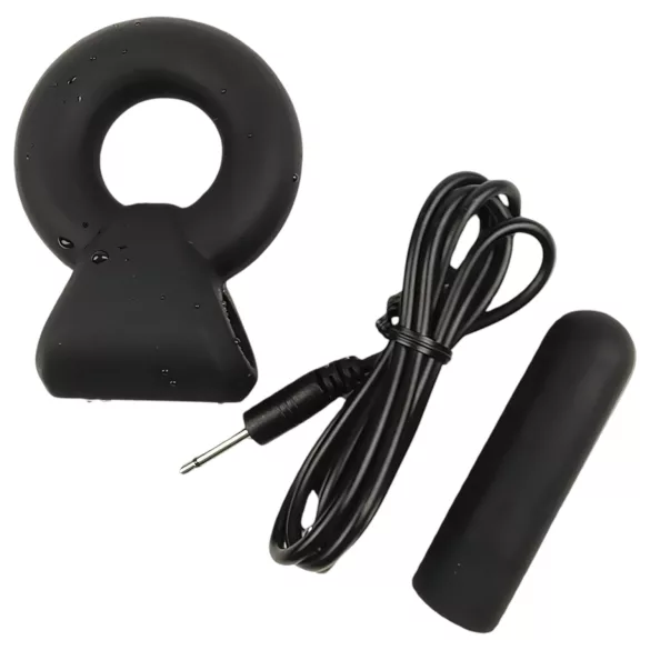 Pulselock Vantr - oplaadbare vibrerende penisring (zwart) - 25 mm