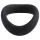 Pulselock Cocktura - gedraaide siliconen penisring (zwart) - 47,5 mm