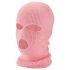 Balaclava - gebreide masker met 3 openingen (roze)
