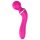 Lonely 2in1 - vibrator en massager - G-spot - 3 opzetstukken - roze