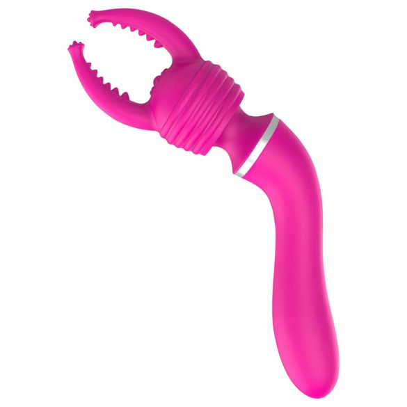 Lonely 2in1 - vibrator en massager - G-spot - 3 opzetstukken - roze