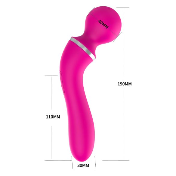 Lonely 2in1 - vibrator en massager - G-spot - 3 opzetstukken - roze