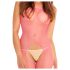 Rene Rofe - bodystocking netstof - roze - S-L