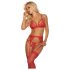 Mapalé - Lingerieset met jarretels (rood)