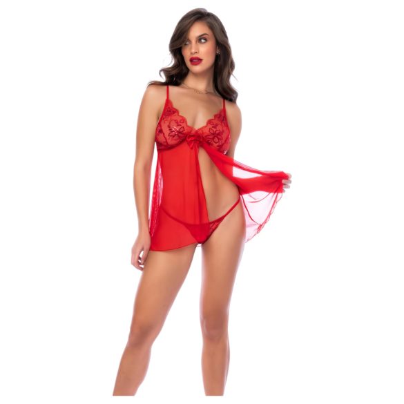 Mapalé - kanten babydoll met string (rood)