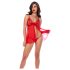 Mapalé - kanten babydoll met string (rood)