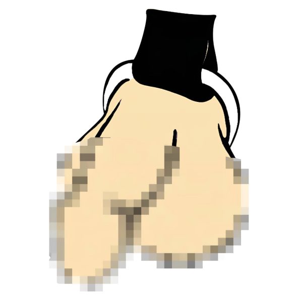 ZADO - leren mannen lichaamsharnas - zwart (S-L)