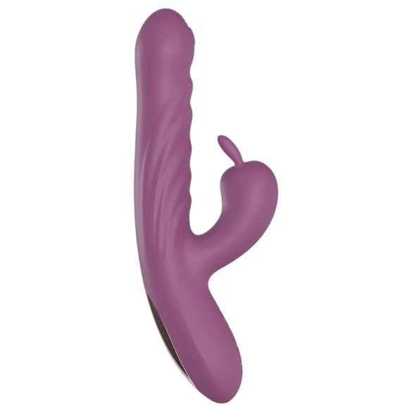 Funny Me Konijnenstaaf - Oplaadbare, Stotende Vibrator met Klitorisstimulator (paars)