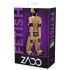 ZADO - complete zwarte lederen boeien set