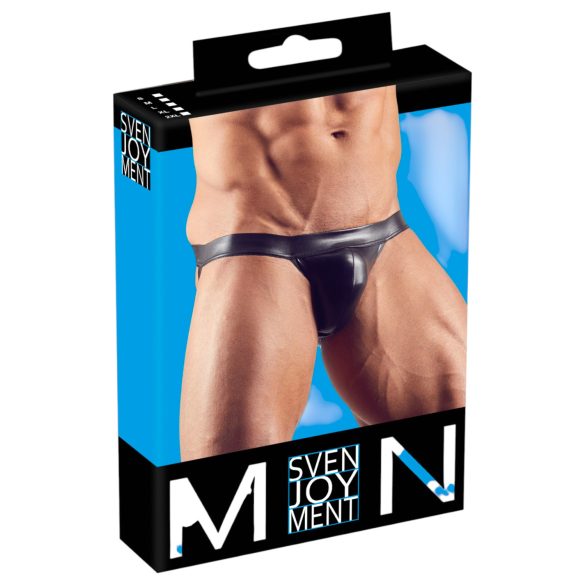 Svenjoyment - glanzende jockstrap (zwart) - L