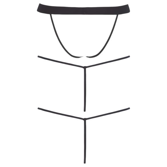 Svenjoyment - heren string set - zwart - 3-delig - S/L