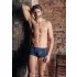 NEK - herenboxer - vetersluiting en netinzet - zwart/blauw - M