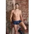 NEK - herenboxer - vetersluiting en netinzet - zwart/blauw - M