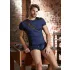 NEK - herenboxer - vetersluiting en netinzet - zwart/blauw - M