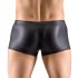 Svenjoyment - matte boxershort met strass en ritssluiting (zwart) - M