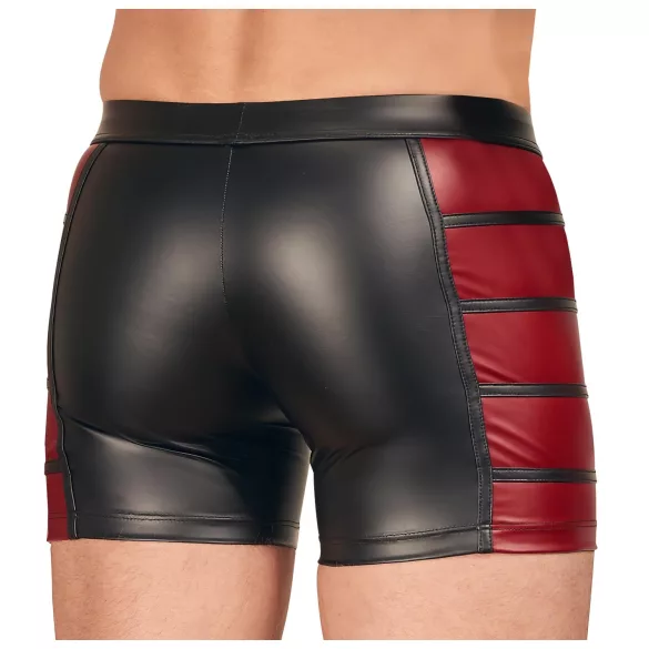 NEK - herenboxer met rits - rood inzetstuk - zwart - M