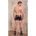 NEK - herenboxer met rits - rood inzetstuk - zwart - M