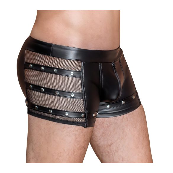 NEK - boxershort met studs en rits - zwart - L