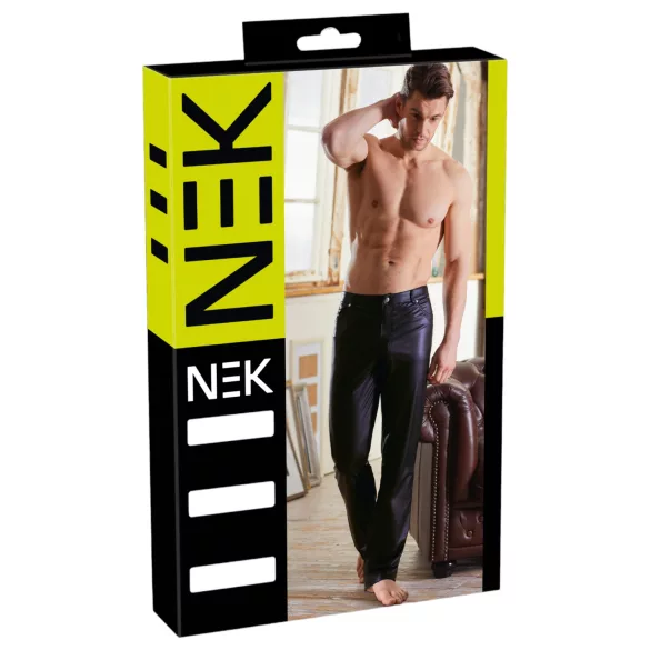 NEK - fetish legging - glanzend effect - zwart - L