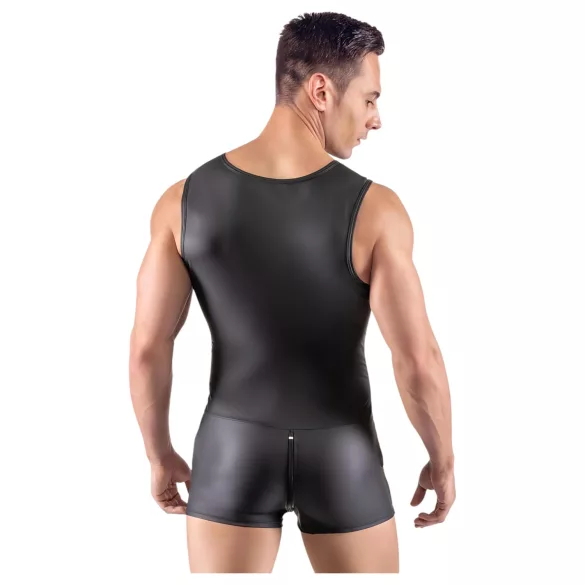 Svenjoyment - mouwloos kort herenoveral (zwart)