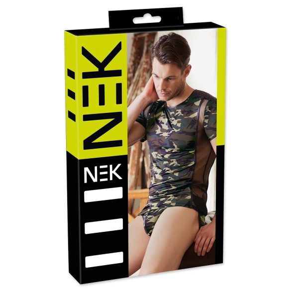 NEK - camouflage heren T-shirt (groen-bruin)