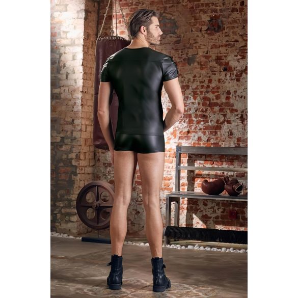 NEK - mat-zwart heren T-shirt met korte mouwen