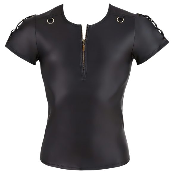 NEK - mat-zwart heren T-shirt met korte mouwen - M