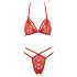 Cottelli - open bh set - kanten - rood - XL