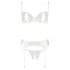 Abierta Fina - bh set - transparant kanten design - zwart