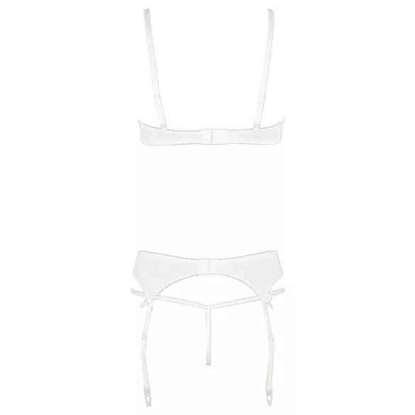 Abierta Fina - bh set - transparant kanten design - zwart - 80B/M